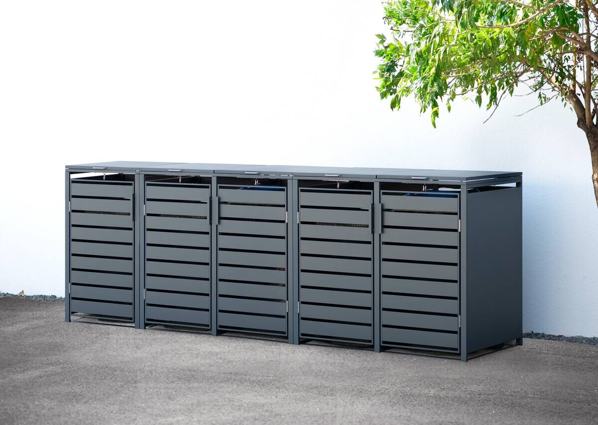 Westmann Mülltonnenbox5-fach Kubus