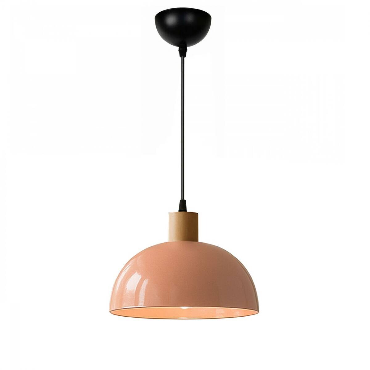Opviq Pendelleuchte lachs B/H/T: ca. 25x100x25 cm E27 1 Brennstellen