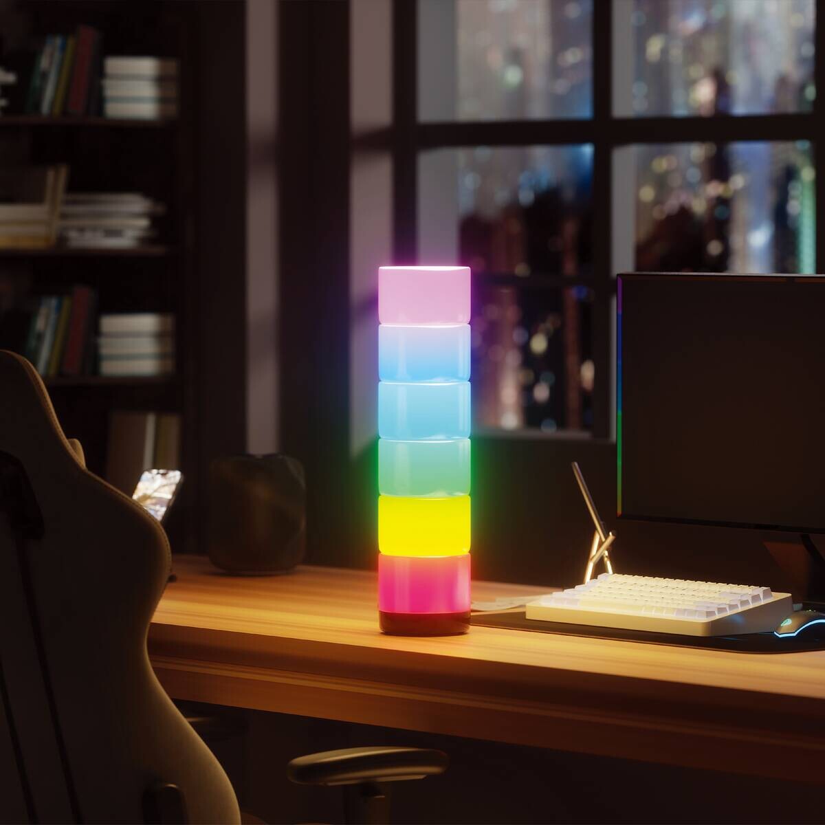 Nolo LED-RGB-Tischleuchte Mode B/H/L: ca. 10x39x10 cm