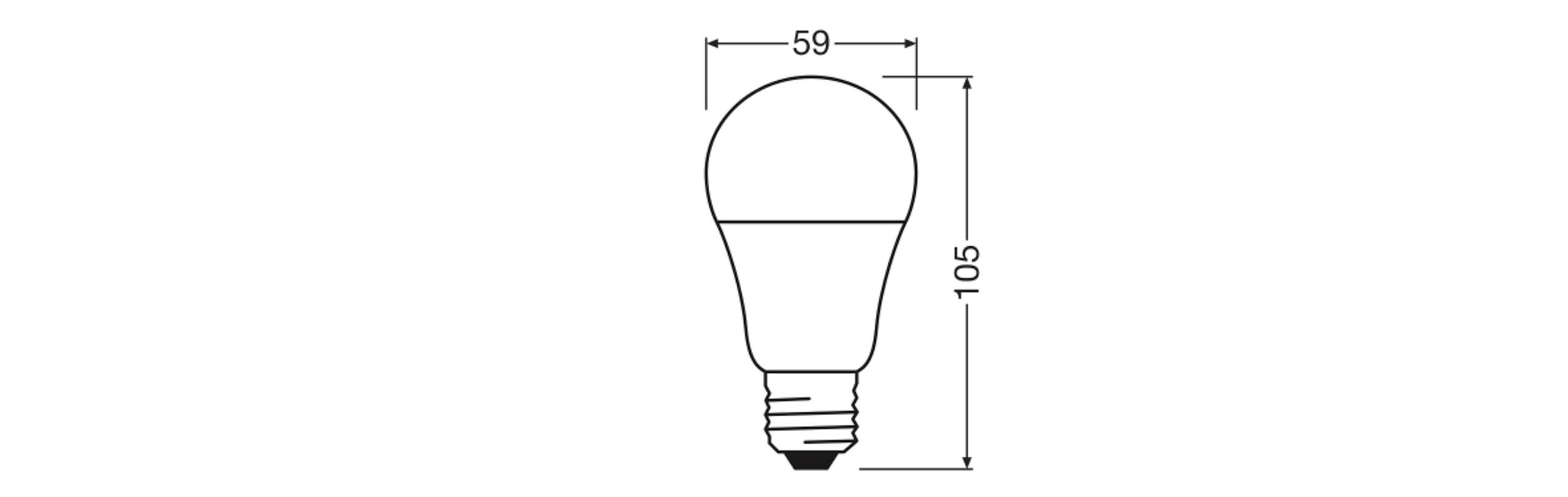 OSRAM LED-Leuchtmittel BASE Classic A AC55983 5er Pack E27