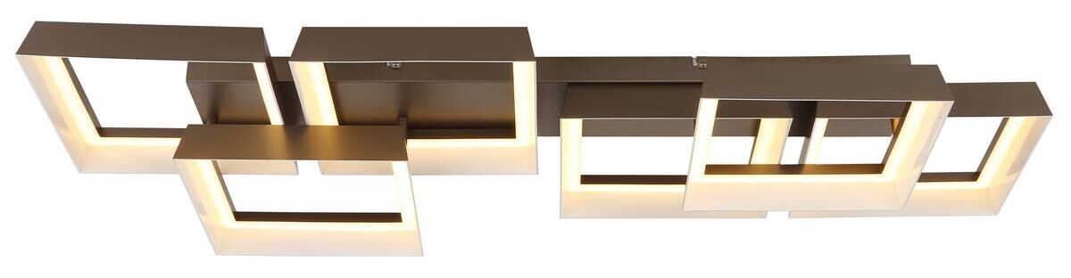 GLOBO Deckenleuchte kaffee Metall Kunststoff B/H/L: ca. 35x12,5x102 cm 1 Brennstellen