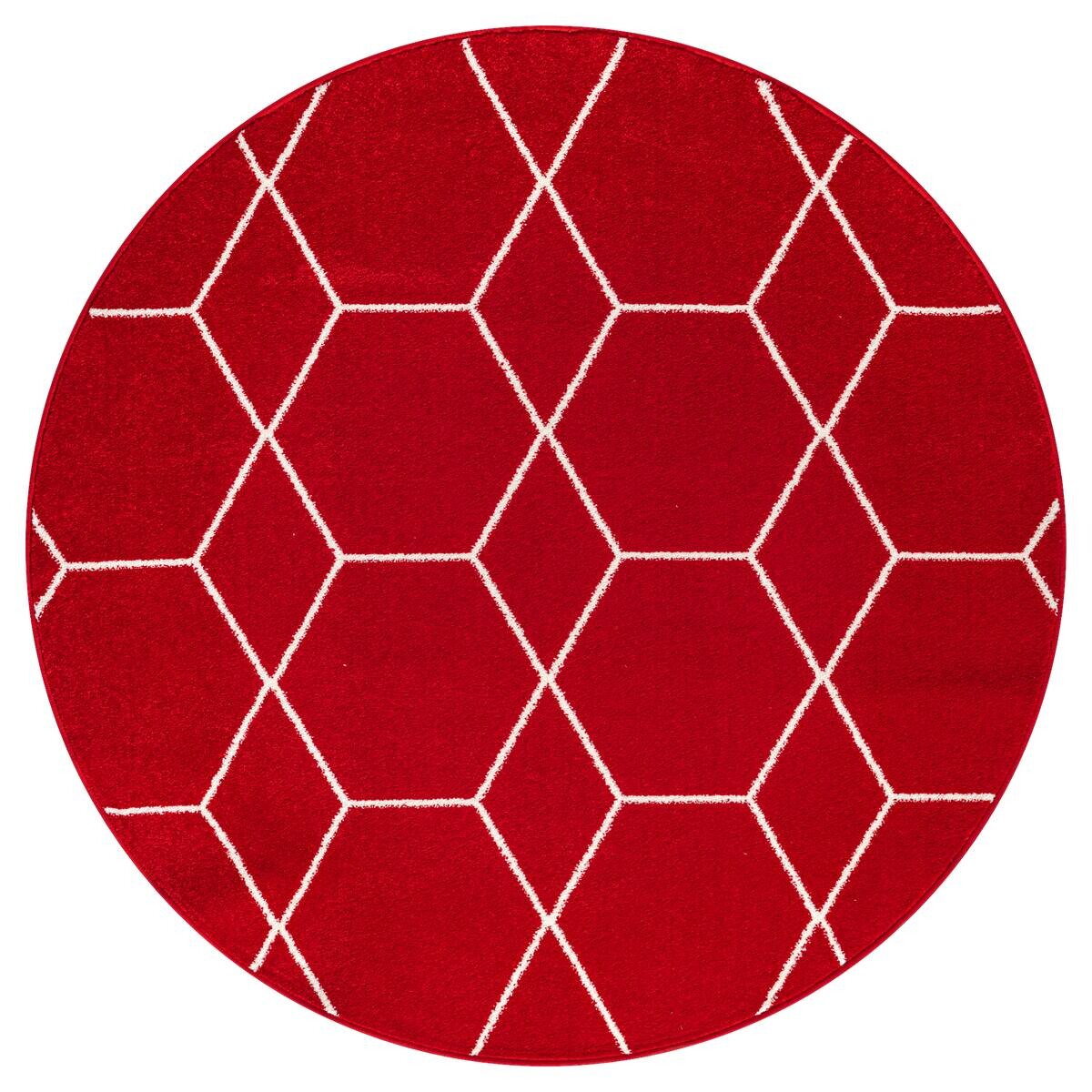 Sanat Teppich Trellis rot B/L: ca. 150x150 cm
