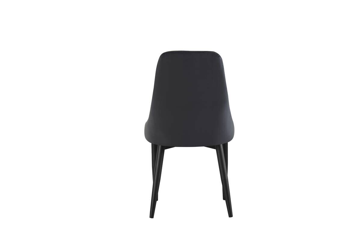 Stuhl CLAUDIA, 2er Set anthrazit B/H/T: ca. 44x88x58 cm