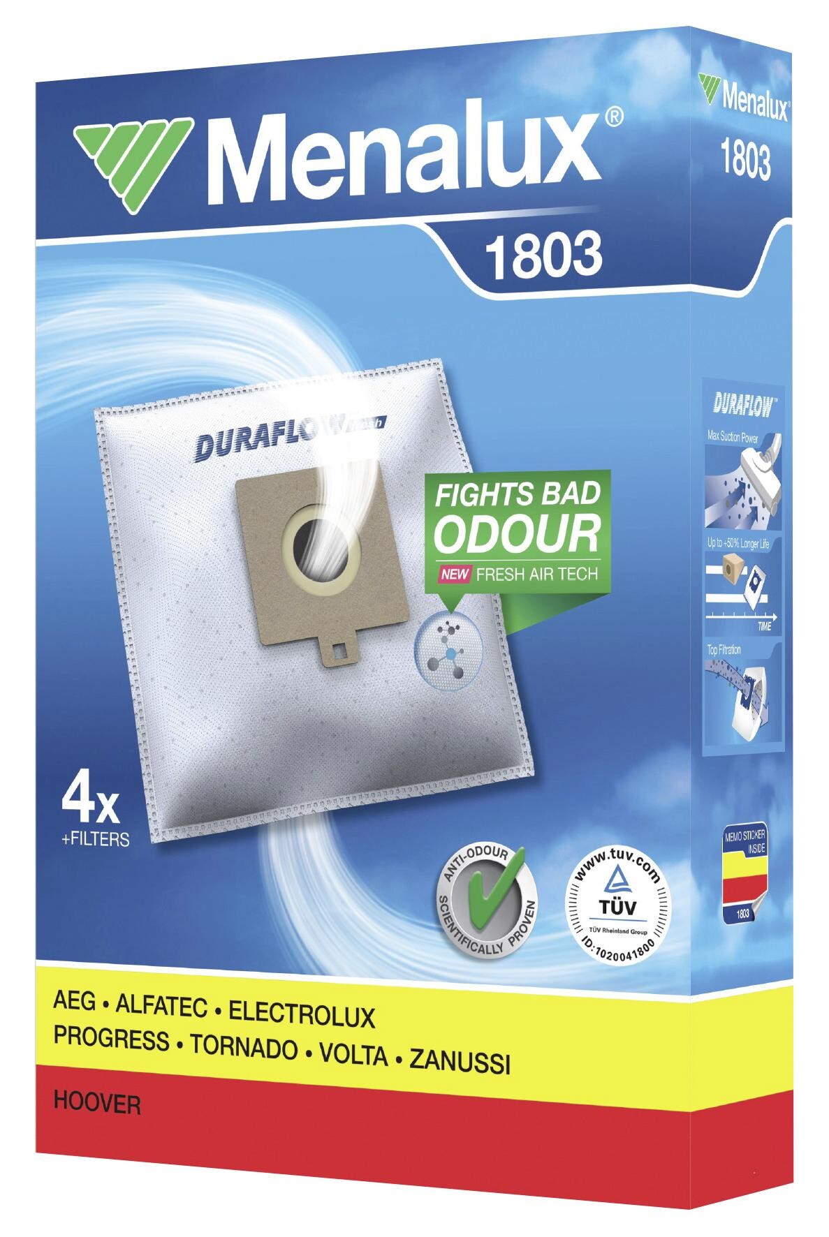 Menalux Staubsaugerbeutel 900166149 Microfaser