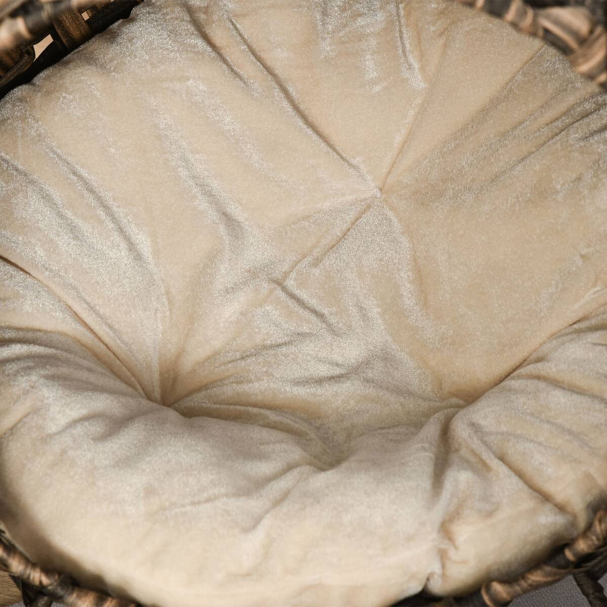 PawHut Katzenhaus braun Rattan B/H/L: ca. 46x58x54 cm