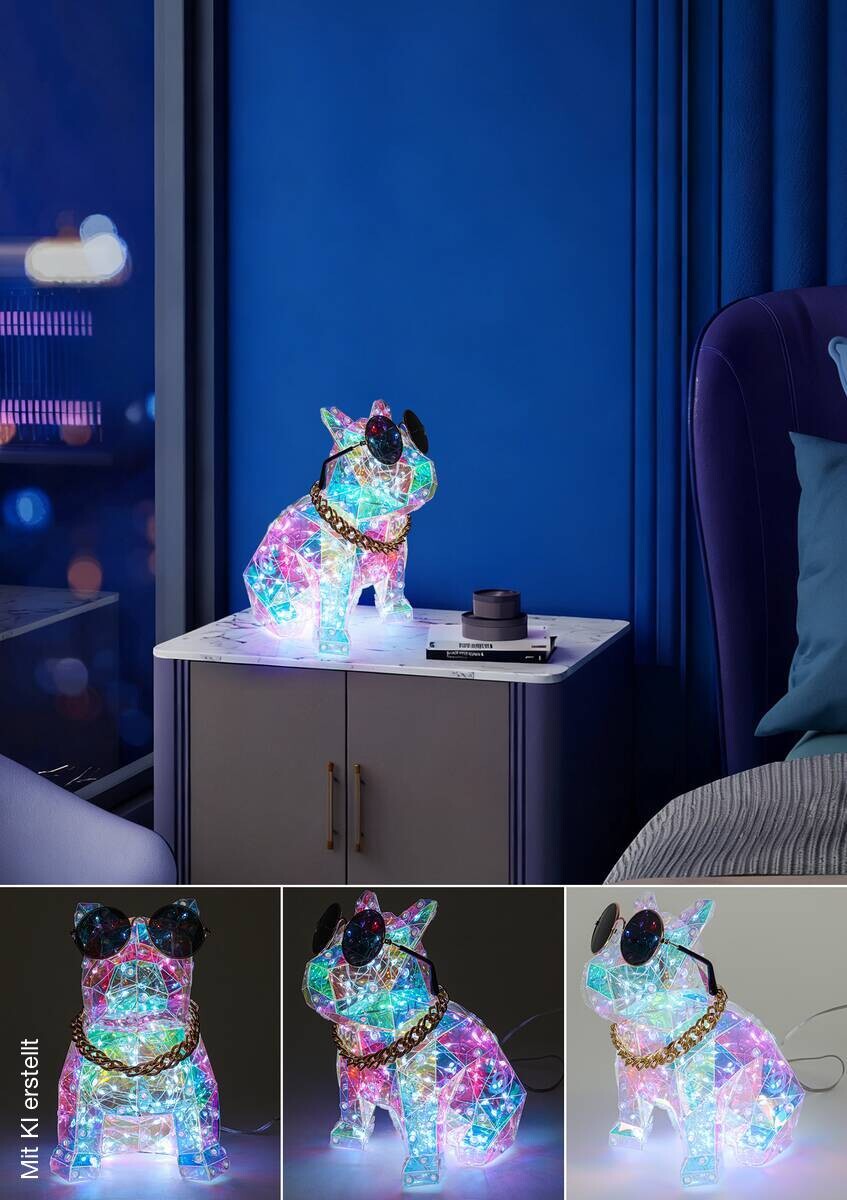 Nolo LED-Dekoleuchte French Dog H: ca. 20 cm