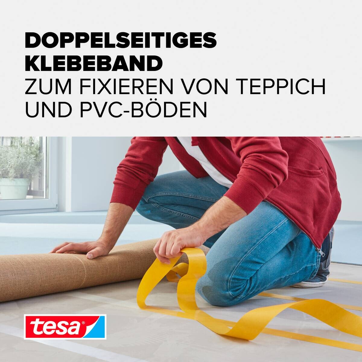 tesa Doppelseitiges Klebeband B/L: ca. 5x500 cm