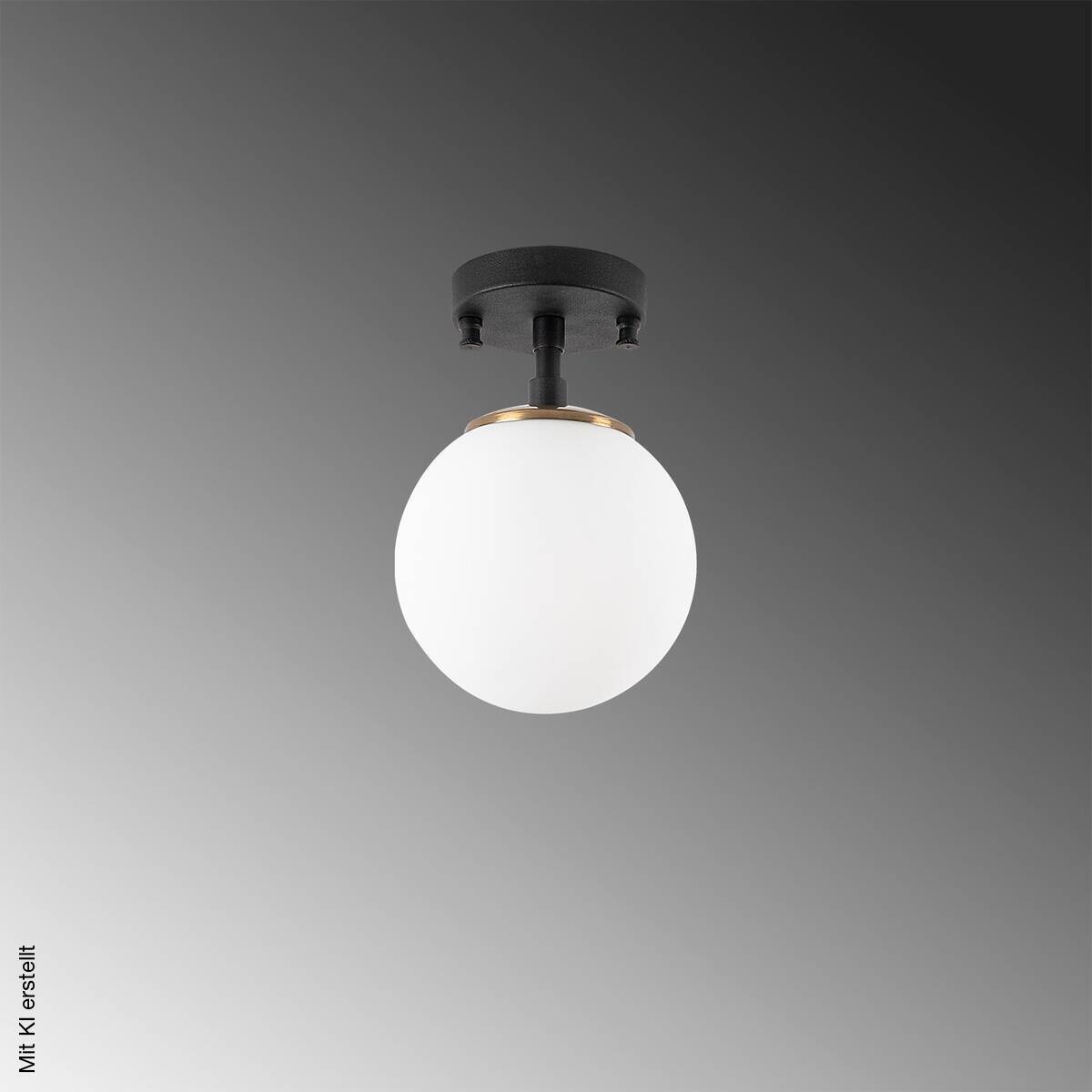 Opviq Deckenleuchte Atmaca-10210 schwarz Metall Glas B/H/T/L/D: ca. 15x23x15x15x15 cm E14 3 Brennstellen