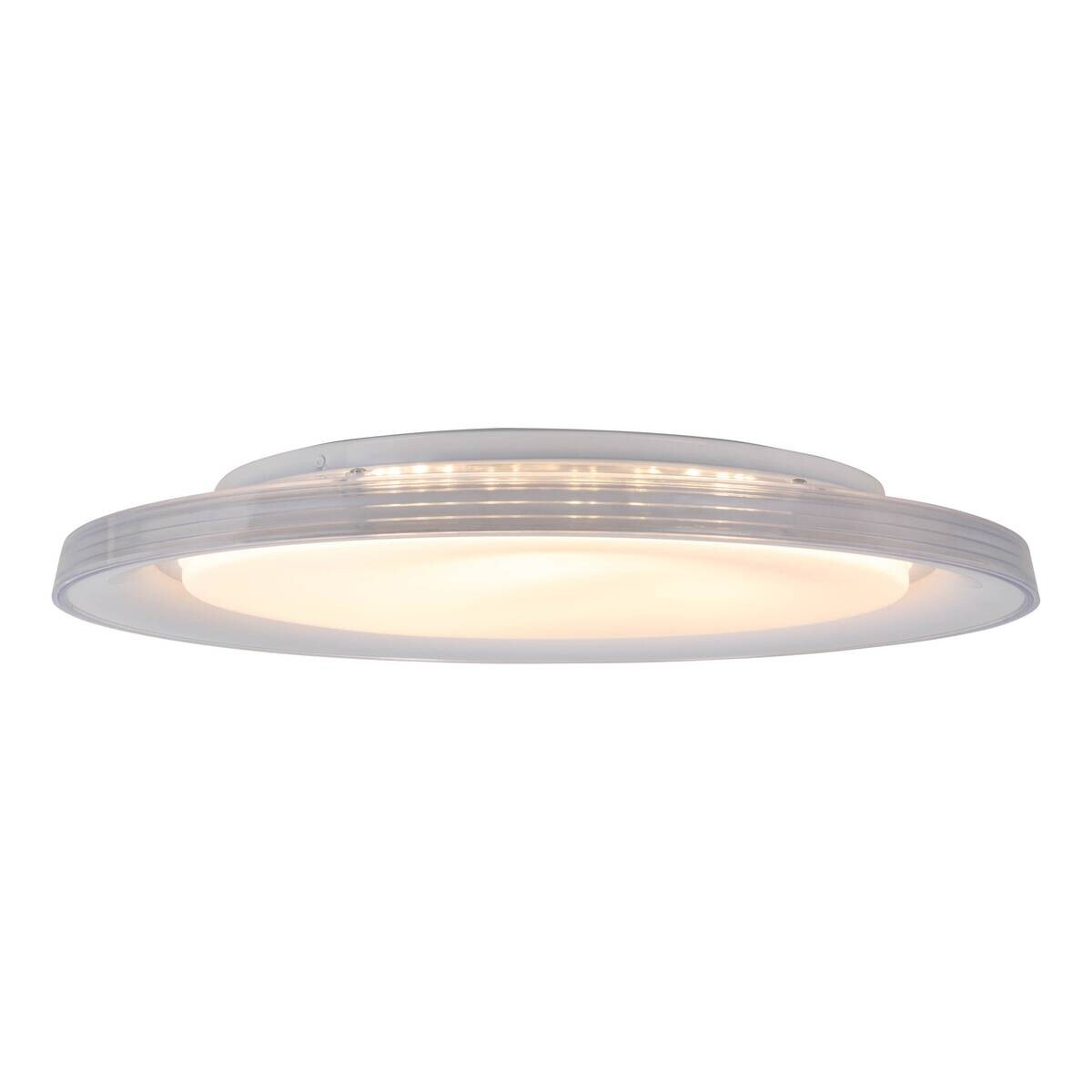 Näve Leuchten LED-Deckenleuchte weiß Metall Kunststoff B/H/T/D: ca. 50,5x7,5x50,5x50,5 cm
