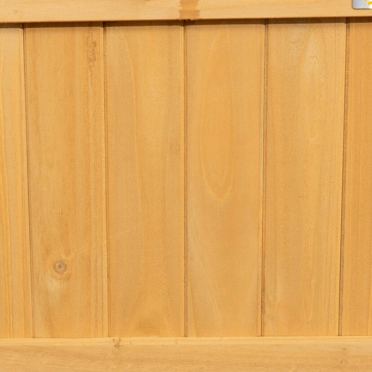 Outsunny Hochbeet gelb Holz B/H/L: ca. 45x183x90 cm