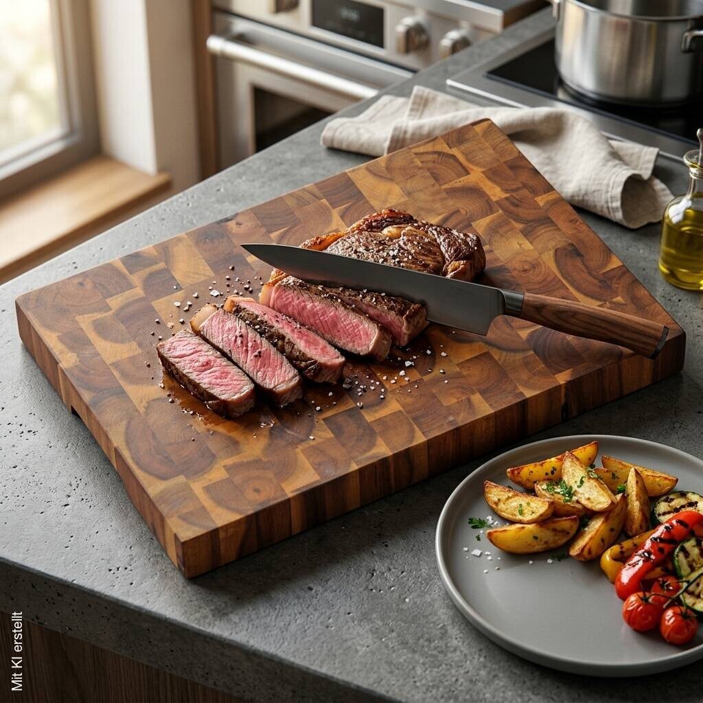 Kesper Tranchierbrett natur Akazie Holz B/H/L: ca. 30x4x42 cm