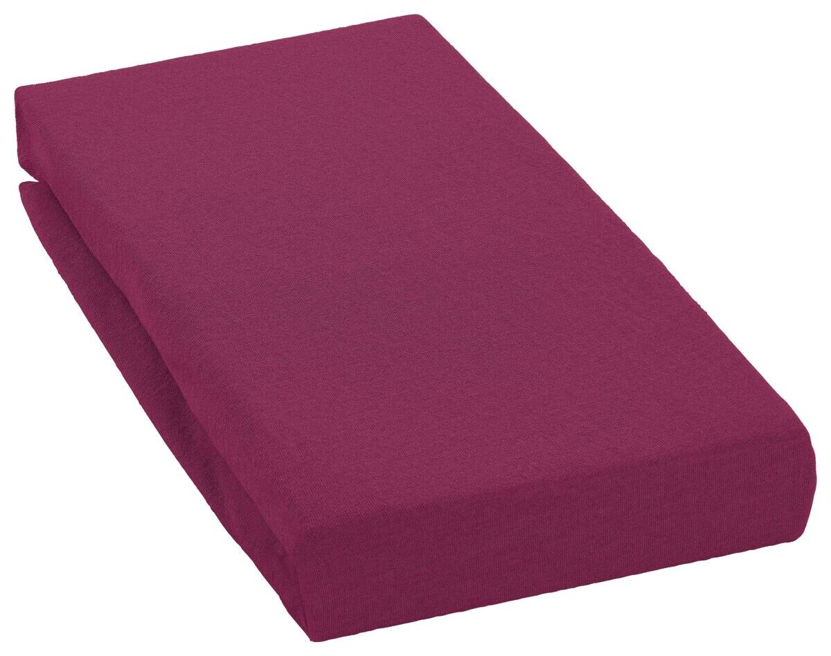 Jersey Spannbetttuch beere 50% Baumwolle, 50% Polyester B/L: ca. 100x200 cm