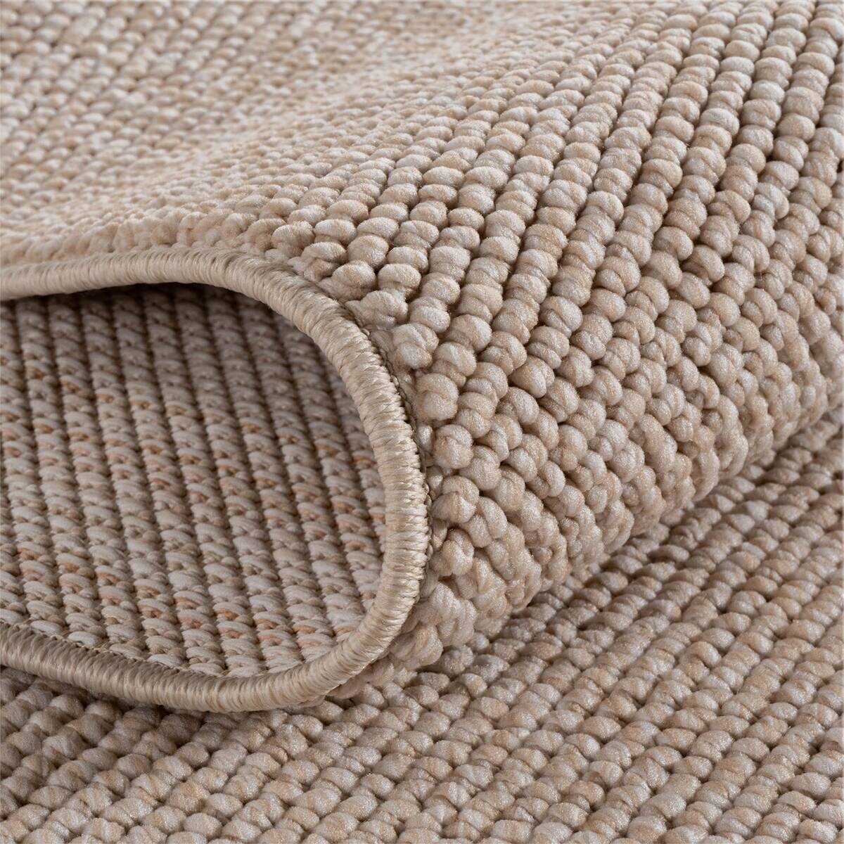 Ayyildiz Kurzflorteppich HELIX beige B/H/L: ca. 200x0,7x200 cm