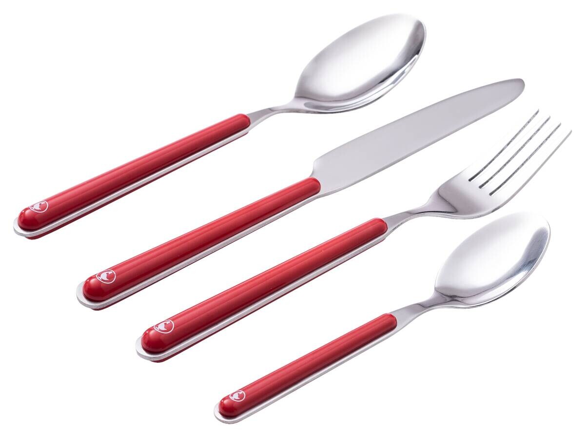 EL GANSO Besteckset APARTAMENTO rot Edelstahl 16 tlg.
