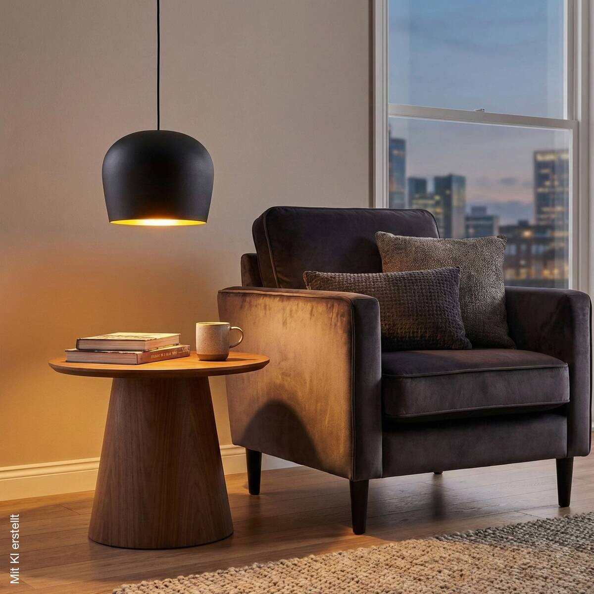 Opviq Pendelleuchte schwarz B/H/T: ca. 23x114x23 cm E27 1 Brennstellen