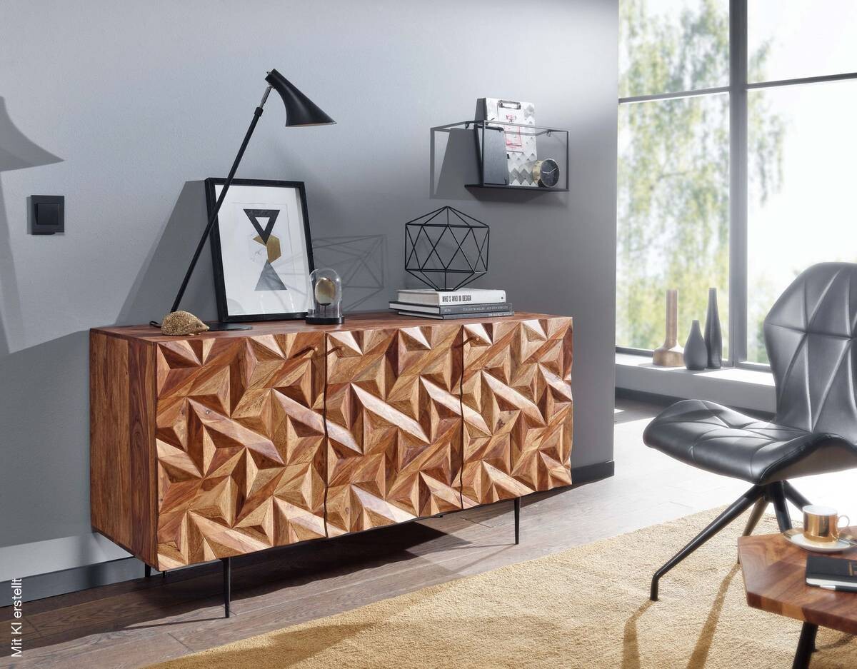 Sideboard rosenholz Nachbildung B/H/T: ca. 144x72x47 cm