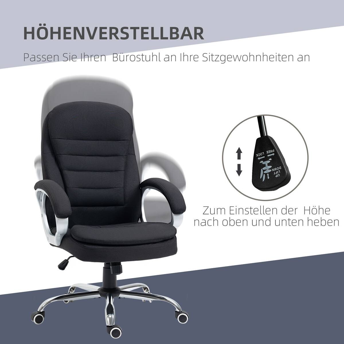 Drehstuhl 921-170BK schwarz