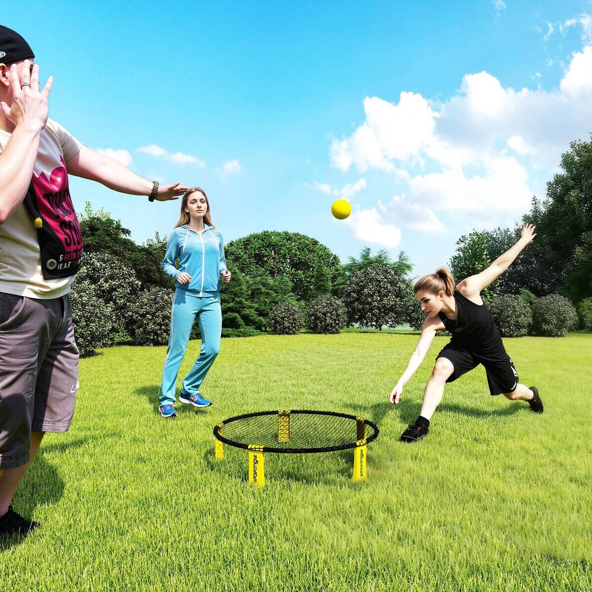 SPORTNOW Spielnest Set gelb B/H/L: ca. 92x20x92 cm