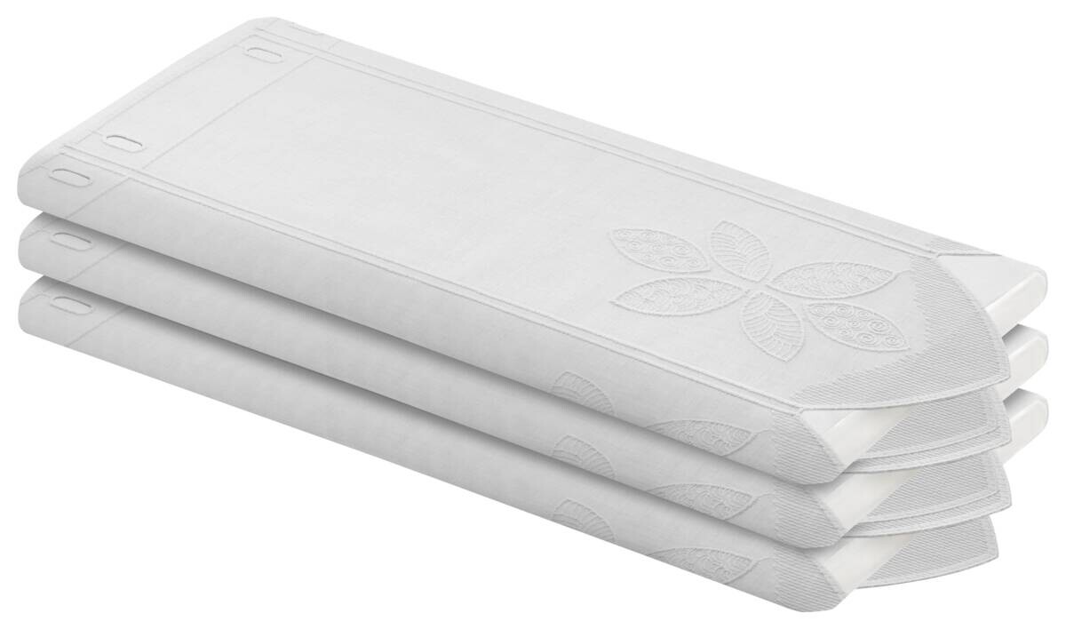 Scheibengardinen-Meterware weiß H: ca. 50 cm