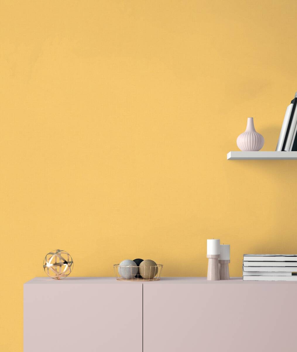 A.S.Creation Vliestapete gelb B/H/D: ca. 53x1005x8,5 cm