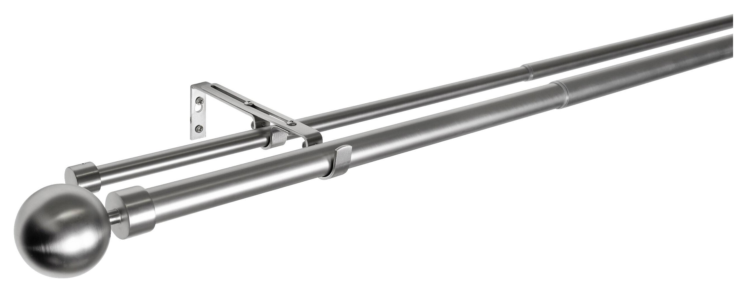 ondeco Stilgarnituren habito/ball-classic Edelstahloptik Metall ausziehbar von ca. 190 bis 360 cm 2.0 Läufe