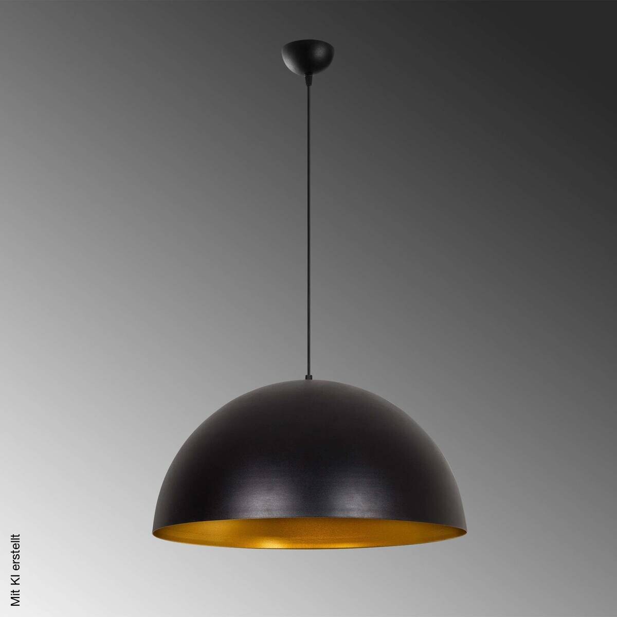 Opviq Pendelleuchte Sivani gold schwarz B/H/T/L/D: ca. 60x126x60x60x60 cm E27 1 Brennstellen