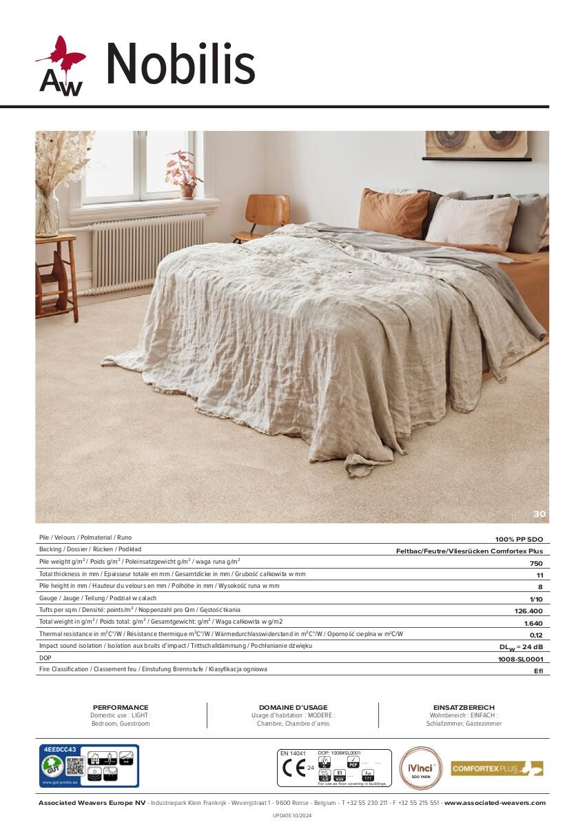 Teppichboden Nobilis silber B: ca. 500 cm pro m²