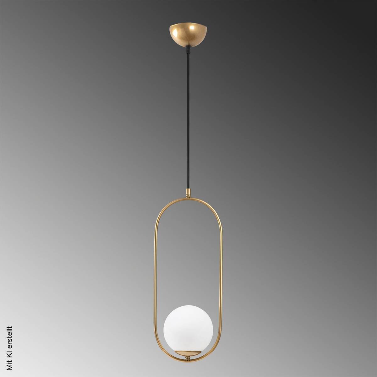Opviq Pendelleuchte Mudon gold Glas B/H/T/L/D: ca. 15x146x15x15x15 cm E27 1 Brennstellen