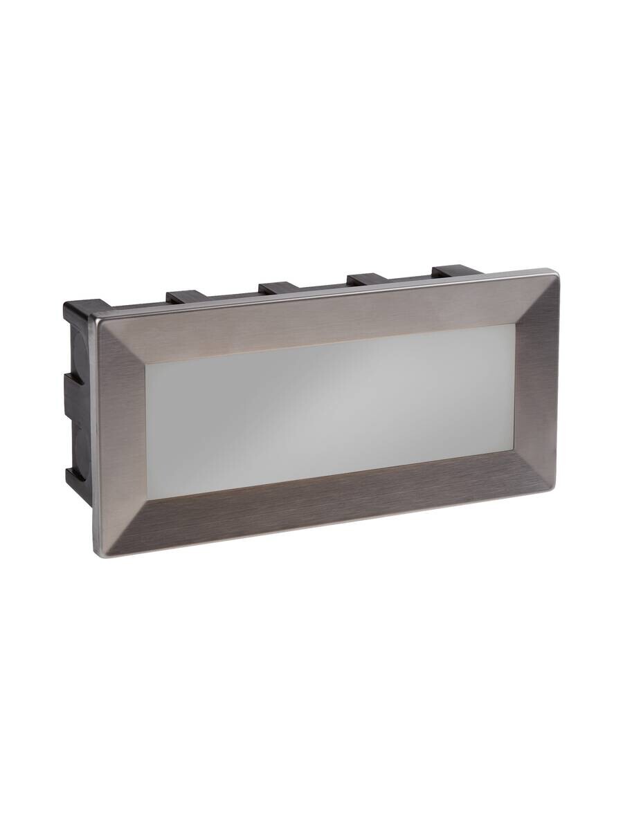 LED-Außenwandleuchte weiß silber B/H/T/L: ca. 20x6,5x1x6 cm