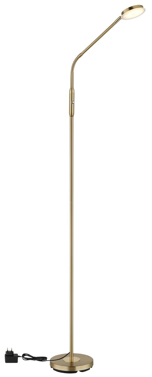 GLOBO Stehlampe messing Metall B/H/L: ca. 20x173x52 cm 1 Brennstellen