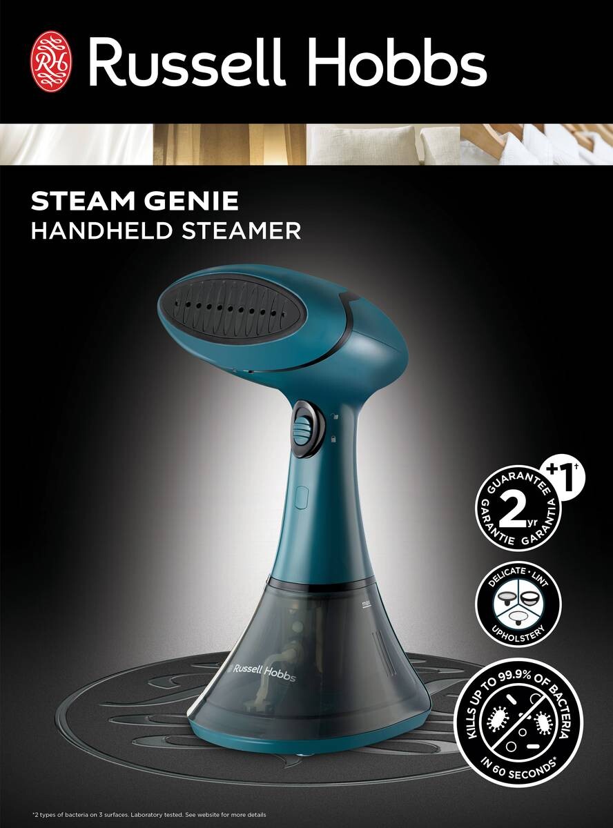 Russell Hobbs Dampfbürste 27220-56 türkis schwarz B/H/T: ca. 14x27x12 cm