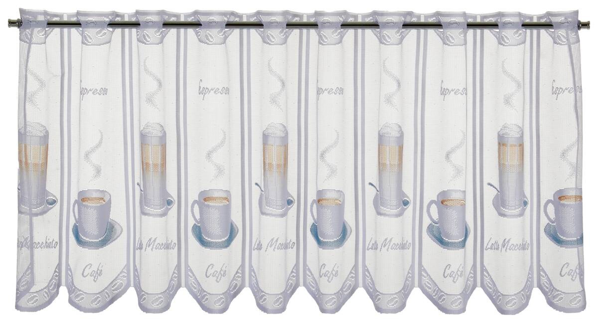 POCOline Scheibengardine Cappuccino braun B/L: ca. 145x45 cm