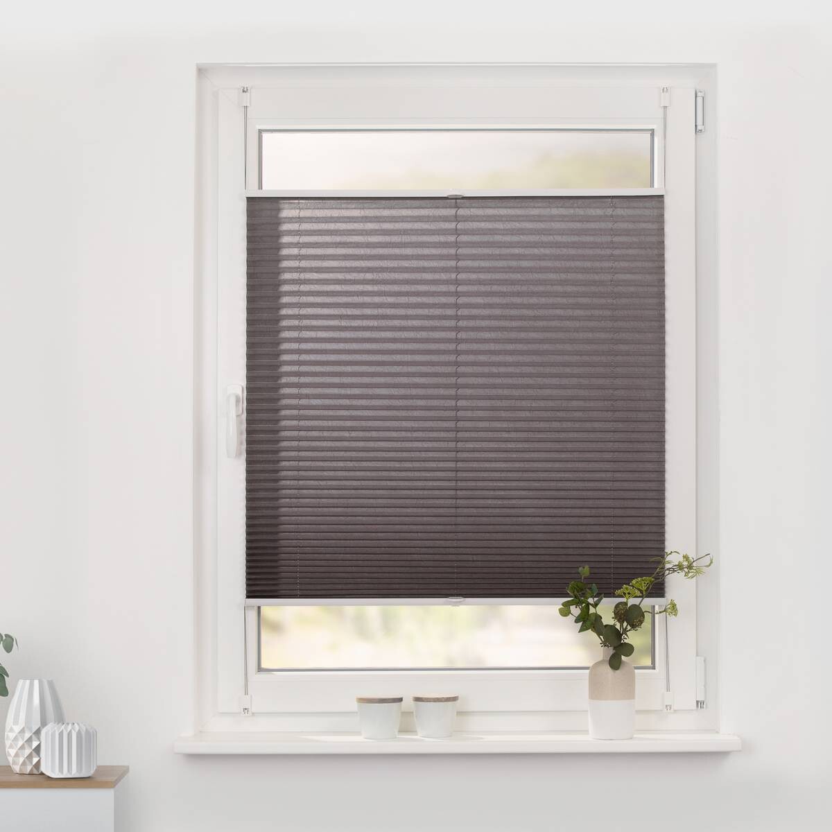 LICHTBLICK Spannplissee taupe B/L: ca. 70x130 cm