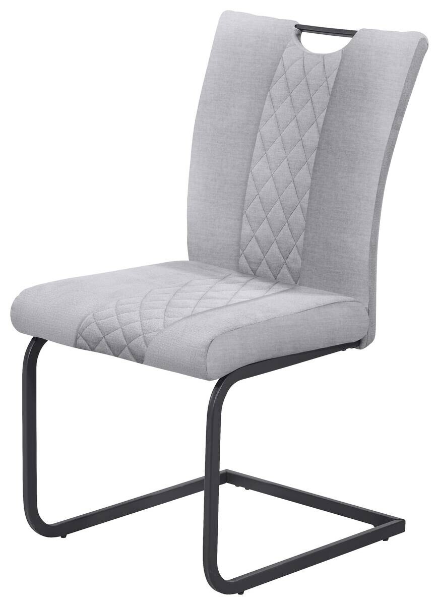 Schwingstuhl Alabama hellgrau Microfaser B/H/T: ca. 50x94x60 cm