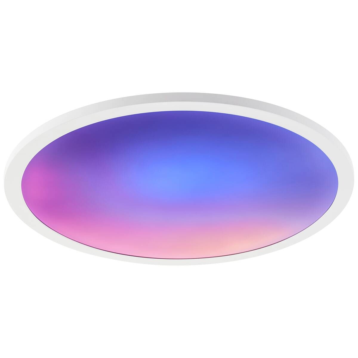 Brilliant LED-Deckenleuchte Briston weiß Kunststoff Metall B/H/L/D: ca. 43,5x7,5x44x42 cm