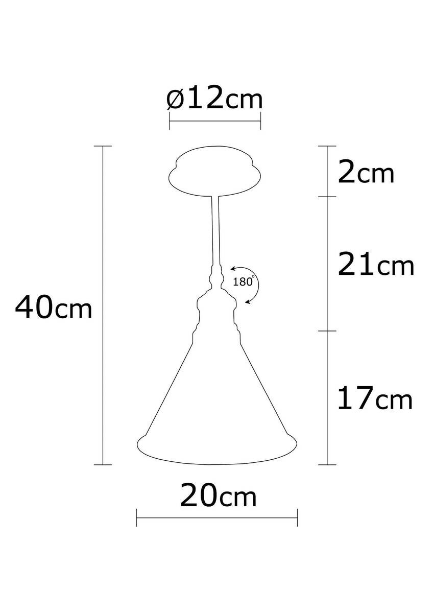 Opviq Pendelleuchte messing B/H/T: ca. 20x40x20 cm E27 1 Brennstellen