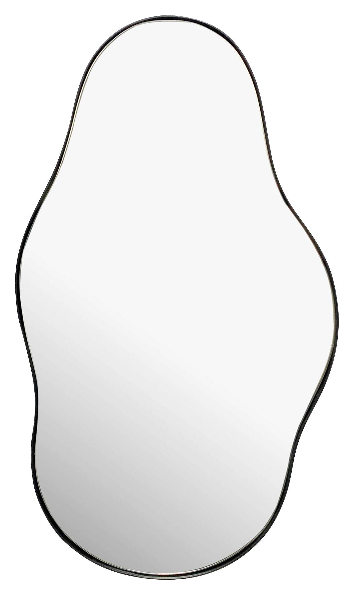 Wohnling Wandspiegel schwarz Metall B/H/T: ca. 40x80x2,5 cm