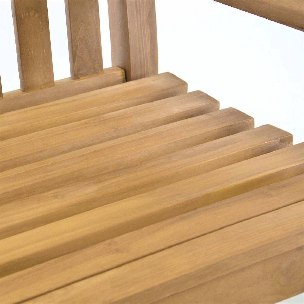 VCM Gartenstuhl hellbraun Teakholz B/H/T: ca. 60x91x62 cm