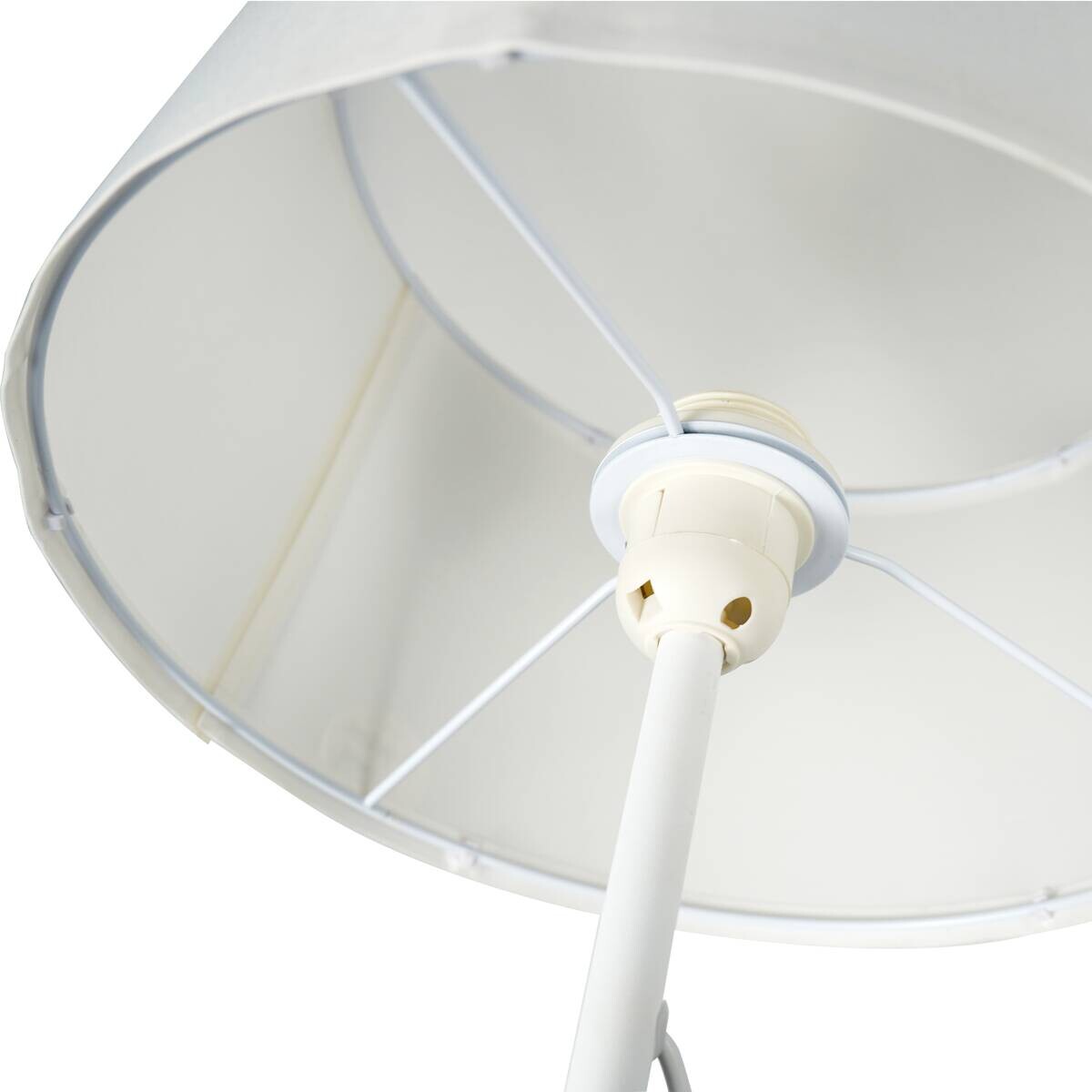 POCOline Stehlampe Zero weiß Metall Kunststoff H/D: ca. 143x28 cm E27 1 Brennstellen