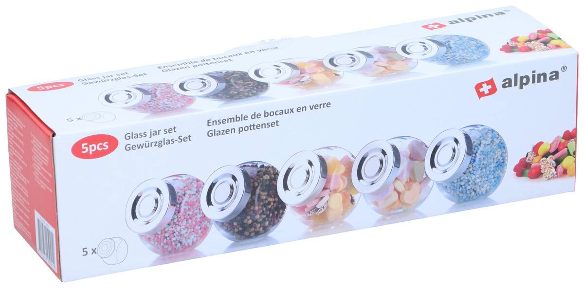 alpina Gewürzgläser transparent