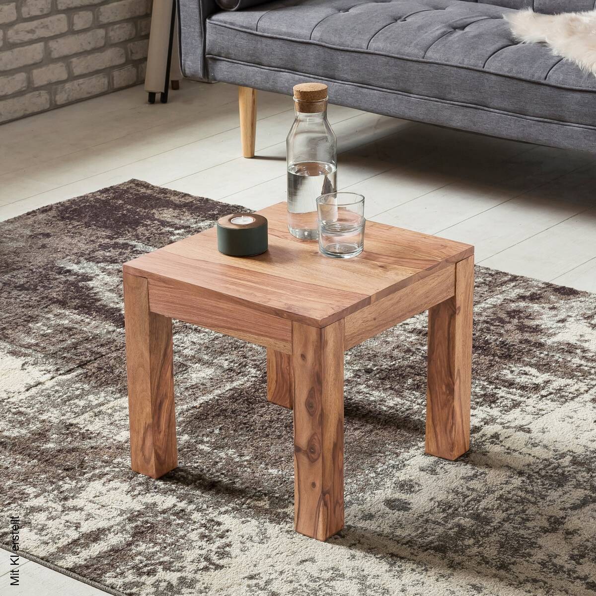 Couchtisch braun B/H/T: ca. 45x40x45 cm