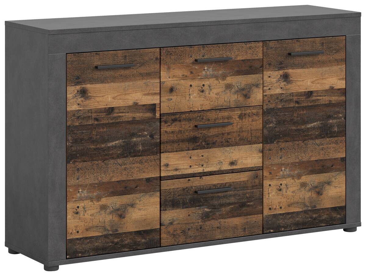 Sideboard Jam Matera Nachbildung Old Wood Nachbildung B/H/T: ca. 80x125x35 cm