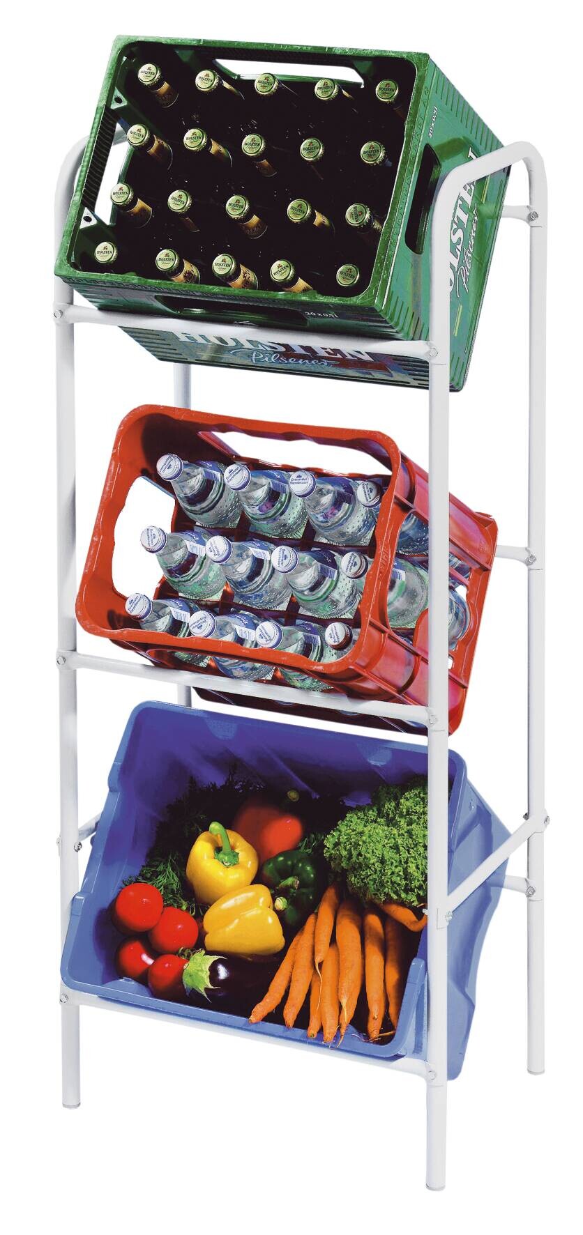 Kastenständer silber Stahlrohr