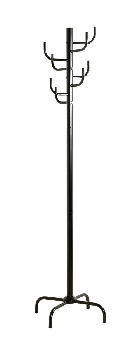 Garderobenständer schwarz lackiert H/D: ca. 180x48 cm