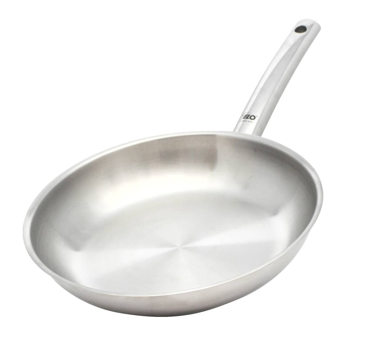 Pfanne silber Edelstahl D: ca. 24 cm