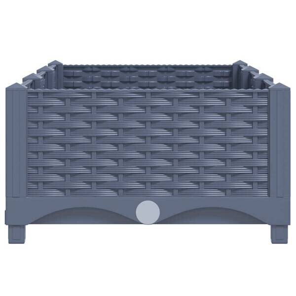 Hochbeet grau Polypropylen B/H/L: ca. 40x23x120 cm