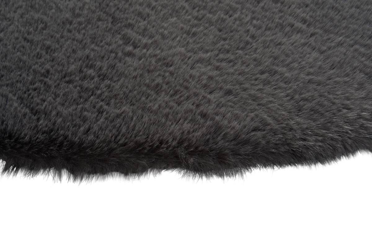 Fellimitat Moyo stahlgrau B/L: ca. 120x160 cm