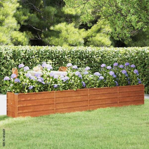 Hochbeet braun Stahl B/H/L: ca. 45x320x40 cm