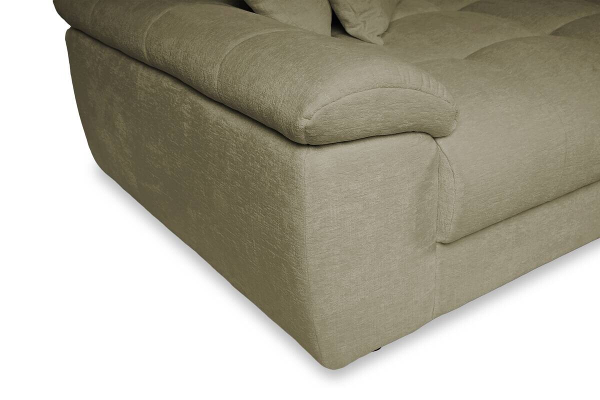 Big Sofa Tema grün Microfaser B/H/T: ca. 144x70x183 cm