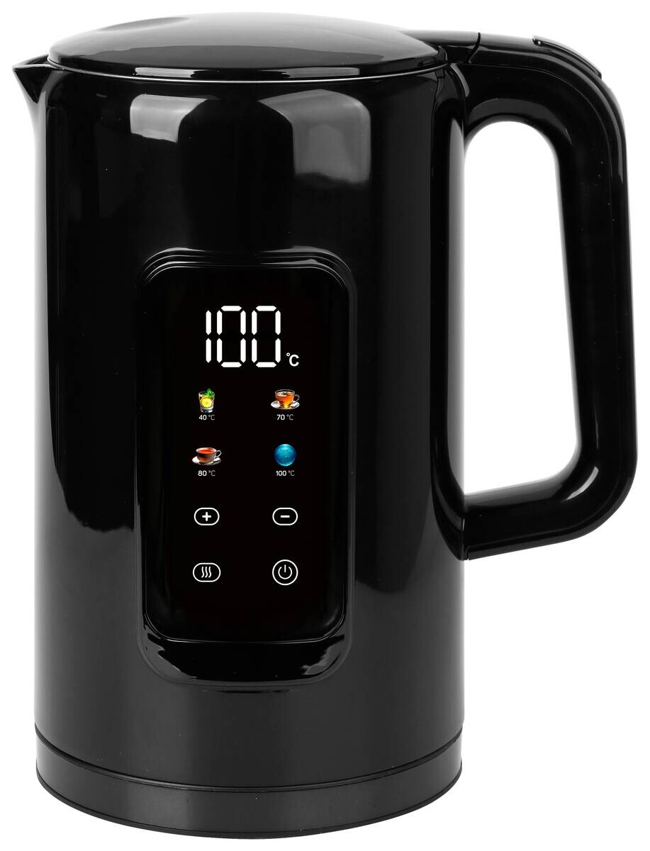 Emerio Wasserkocher WK-130854.2 schwarz Kunststoff B/H/L: ca. 15,4x26,3x21,4 cm ca. 1,7 l